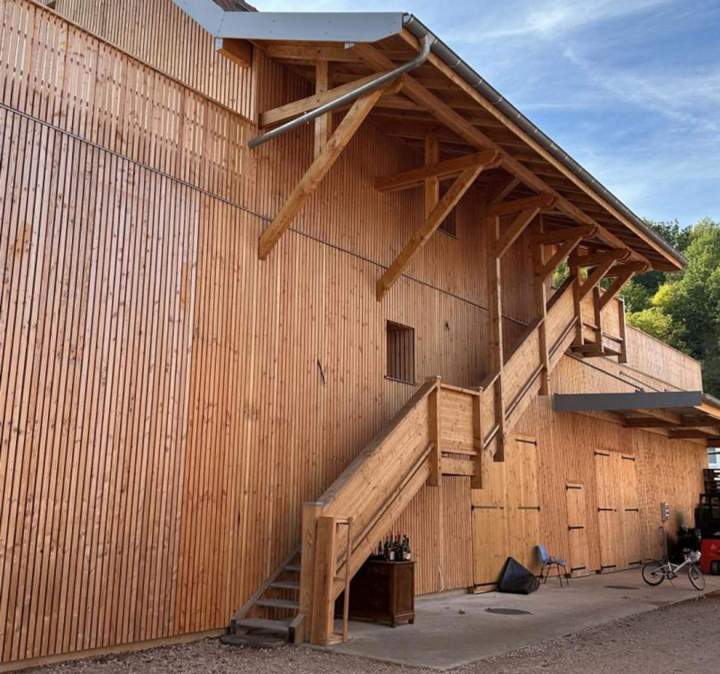 Chantier construction maison bois Dijon